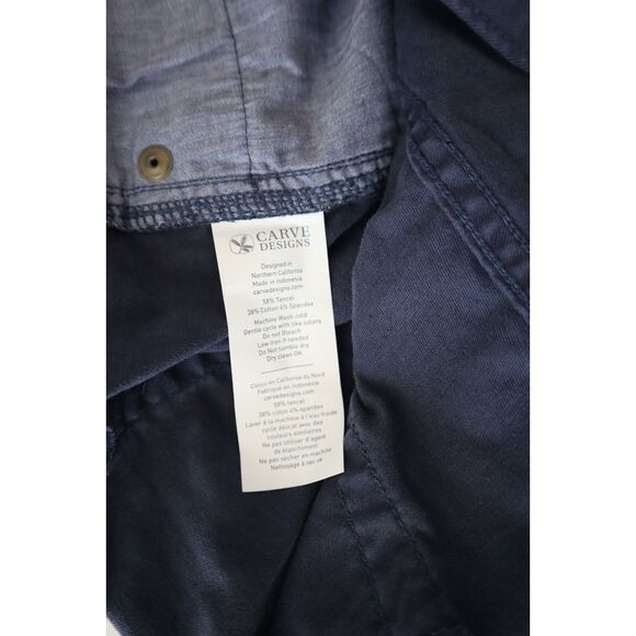 Carve Designs SHOH71-552 Women's Sz 8 Navy Blue Oahu Twill Shorts - Picture 4 of 8